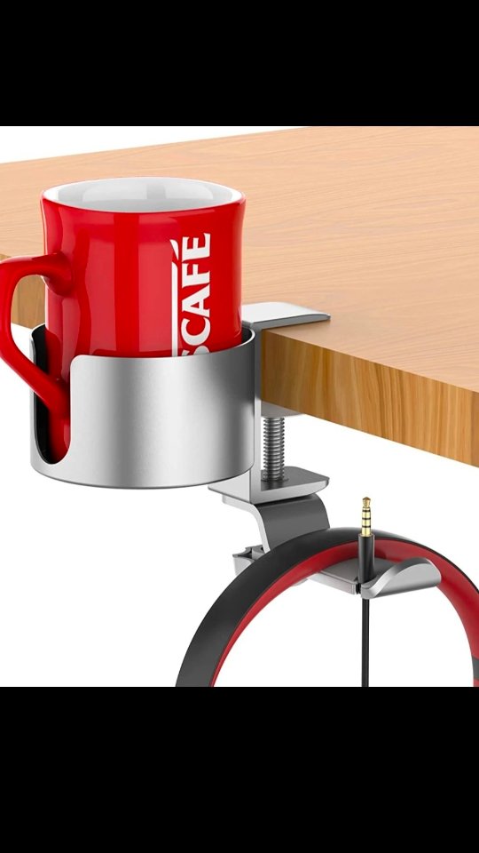 Cup & Headphone Holder